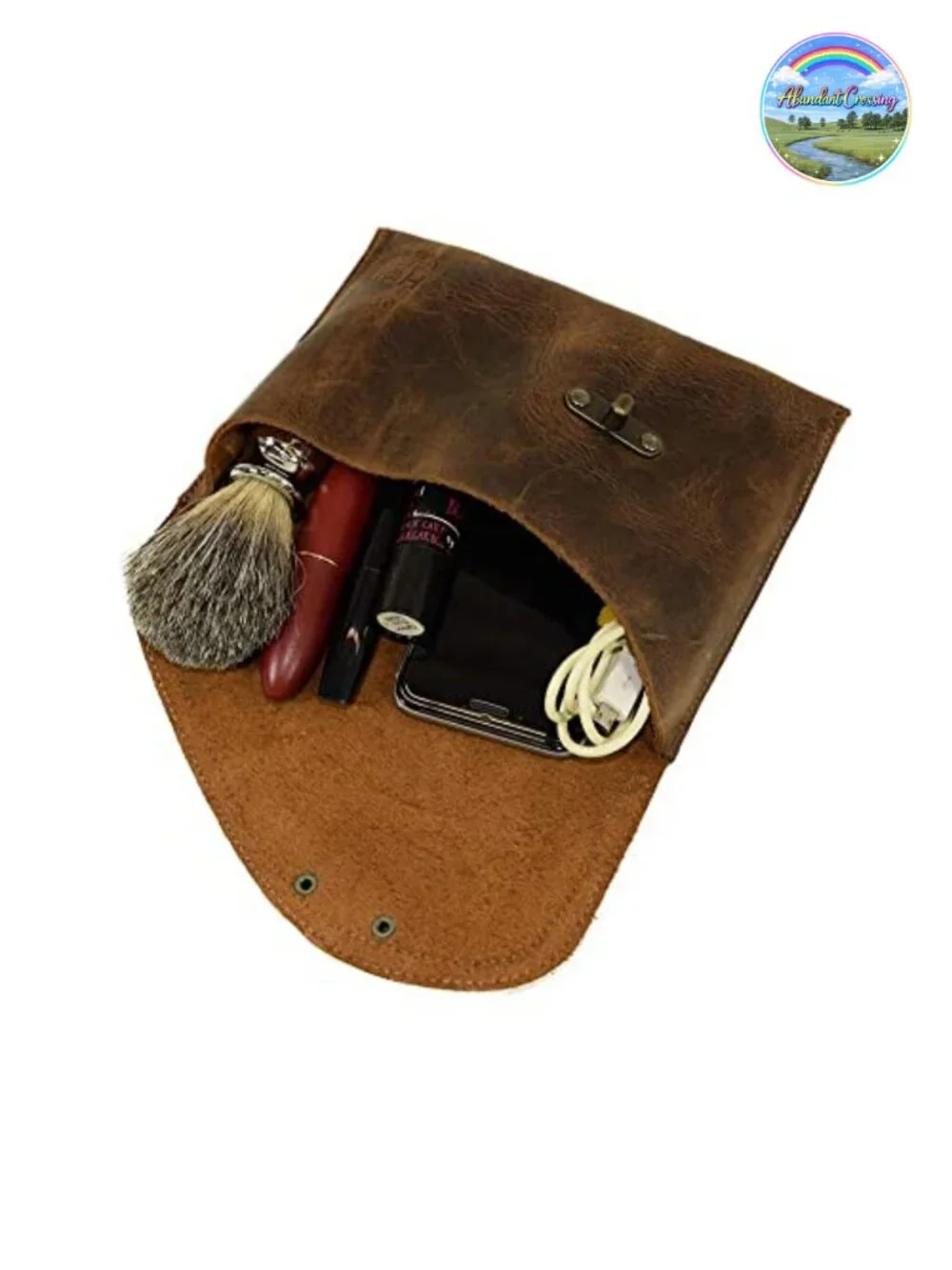 Petit Clutch Bag Vintage Evening Handbag Full Grain Leather Travel Accessory